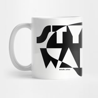 Studio Ochee Style Wars Black on white Mug